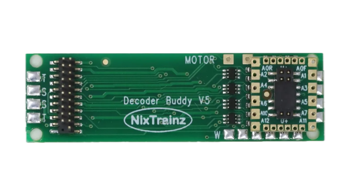 Nix Trains NTZ6 Decoder Buddy V5B DCC Motherboard with 21-Pin Decoder ...