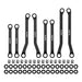 Injora ASC32-04BK Black Aluminum High Clearance Suspension Links Set for Redcat Ascent-32