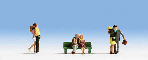 Noch 15510 HO Scale Figures Couples Kissing 3 Pair