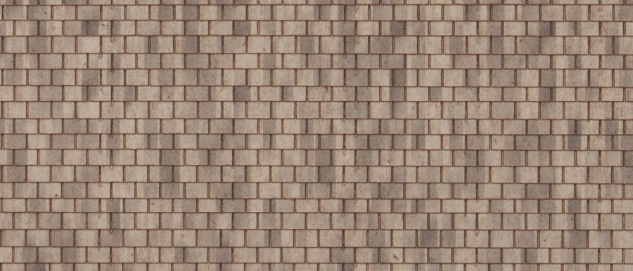 Northeastern Scale Lumber (50106) HOSH6B1 HO Scale Laser-Cut Shingles 3 x 7-3/4" Sand Slate