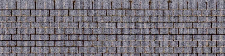 Northeastern Scale Lumber (50113) HOSHG13B1C HO Scale Laser-Cut Shingles 3 x 7-3/4" Charcoal