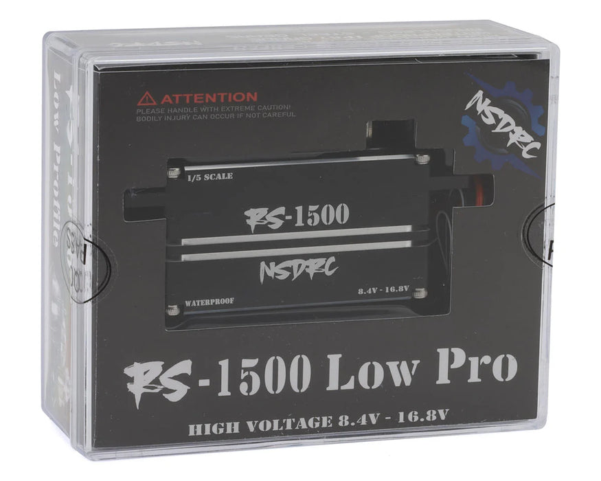 NSDRC RS1500S RS1500 1/5 Waterproof Brushless Low Profile High Voltage Servo