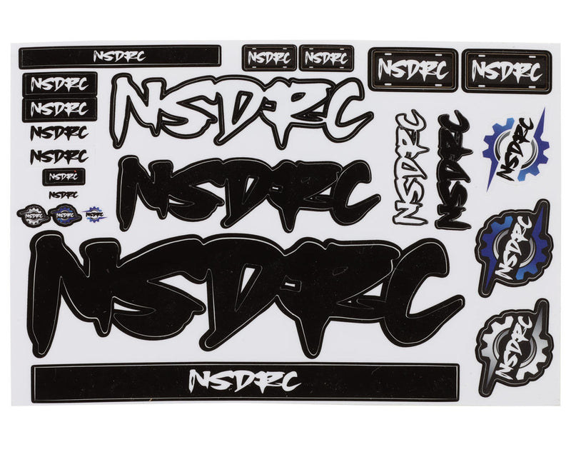 NSDRC STKRBLK Sticker Sheet (Black)