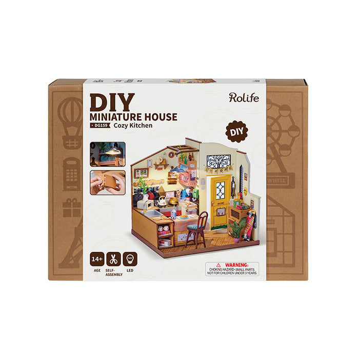 Rolife DG159 DIY Miniature House Kit - Cozy Kitchen