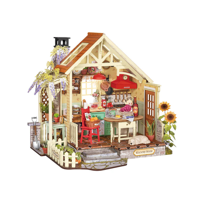 Rolife DH101 DIY Miniature House Kit - Sunlit Farmhouse Kitchen