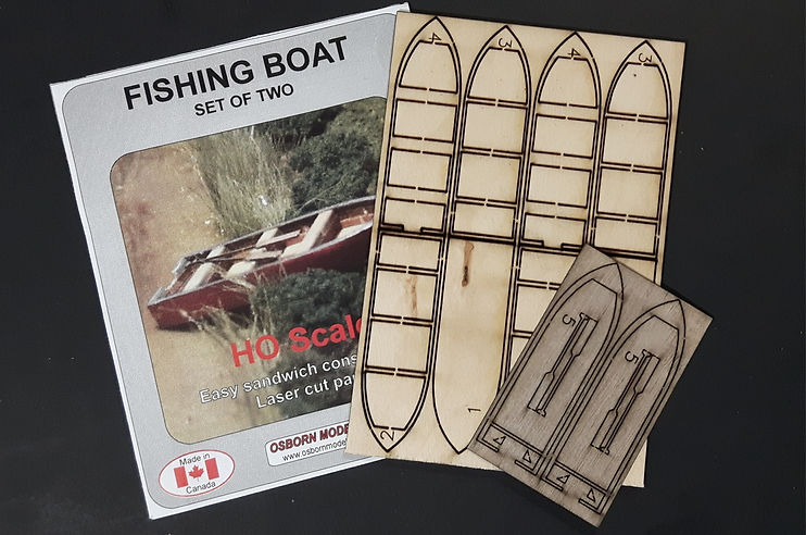 Osborn Model Kits 1005 HO Scale 16' Fishing Boat Kit