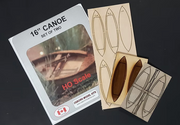 Osborn Model Kits 1006 HO Scale 16' Canoe 2 Pack Kit