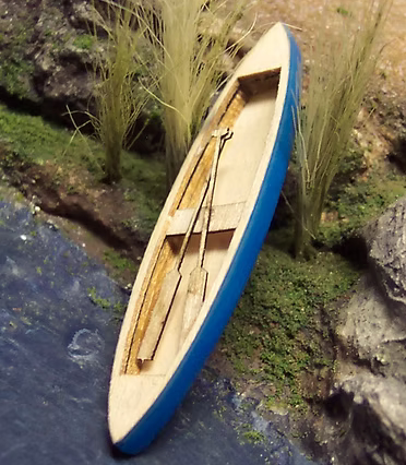 Osborn Model Kits 1006 HO Scale 16' Canoe 2 Pack Kit