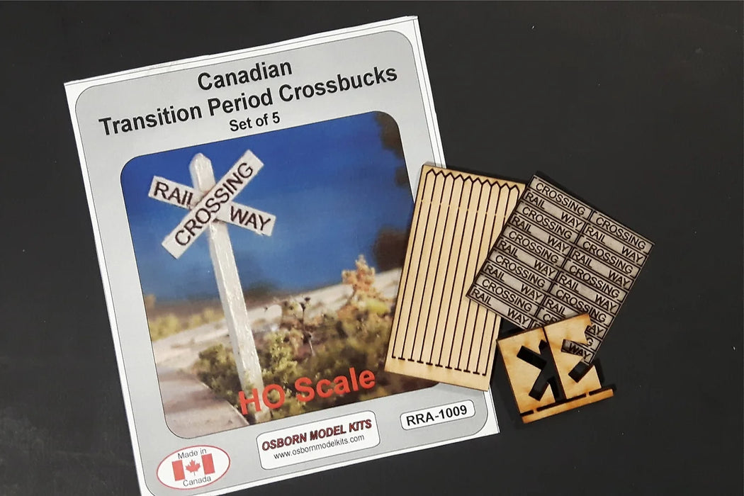 Osborn Model Kits 1009 HO Scale 1960s Transition Cross Bucks Kit