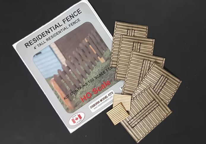 Osborn Model Kits 1014 HO Scale Residential Fence Kit