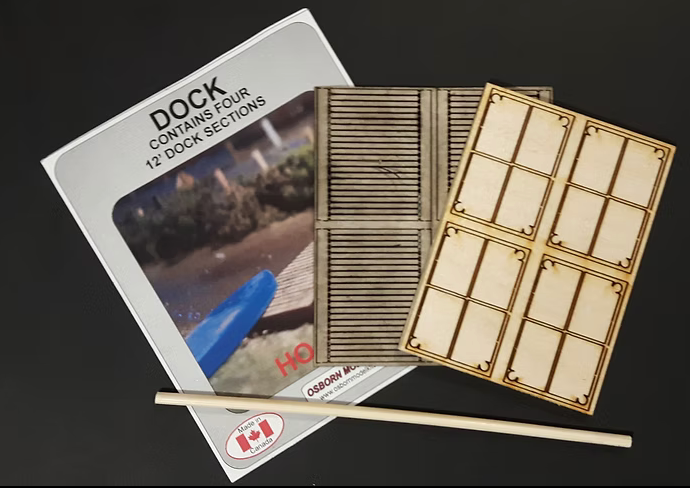 Osborn Model Kits 1017 HO Scale Dock for Boats Kit