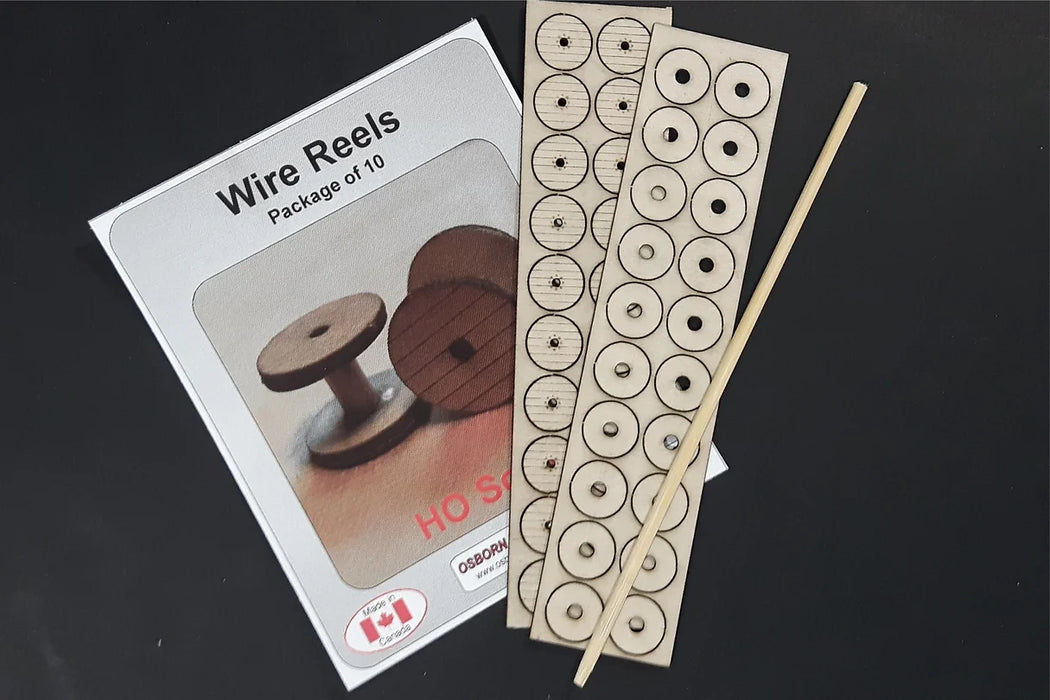 Osborn Model Kits 1018 HO Scale Small Wire Reels (10 Pack)