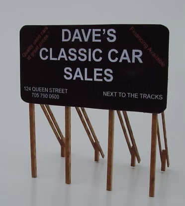 Osborn Model Kits 1024 HO Scale Standard Billboard Kit