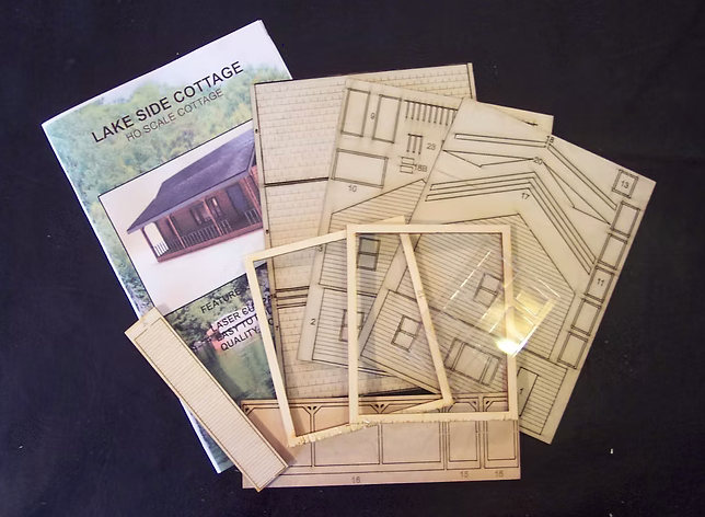 Osborn Model Kits 1025 HO Scale Lakeside Cottage Craftsman Kit