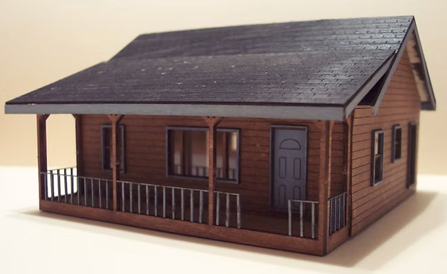 Osborn Model Kits 1025 HO Scale Lakeside Cottage Craftsman Kit