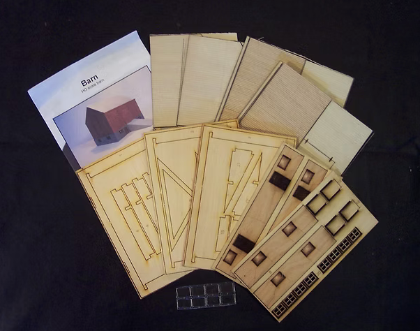 Osborn Model Kits 1029 HO Scale Barn Craftsman Kit