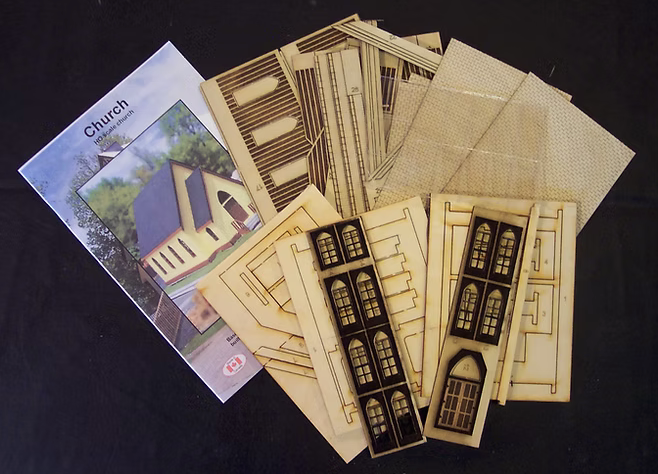 Osborn Model Kits 1030 HO Scale Small Town Church Craftsman Kit