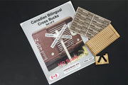 Osborn Model Kits 1031 HO Scale French Canadian Bilingual Crossbucks Kit