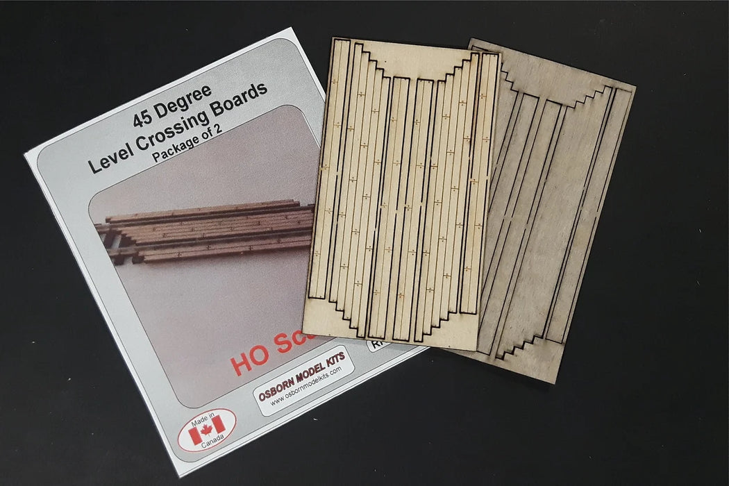 Osborn Model Kits 1036 HO Scale 45 Degree Crossing Boards Kit