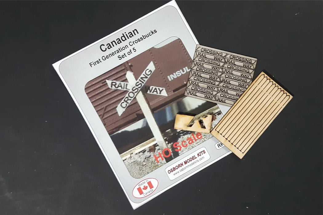 Osborn Model Kits 1037 HO Scale 1930s-1960s 1st Generation Cross Bucks Kit