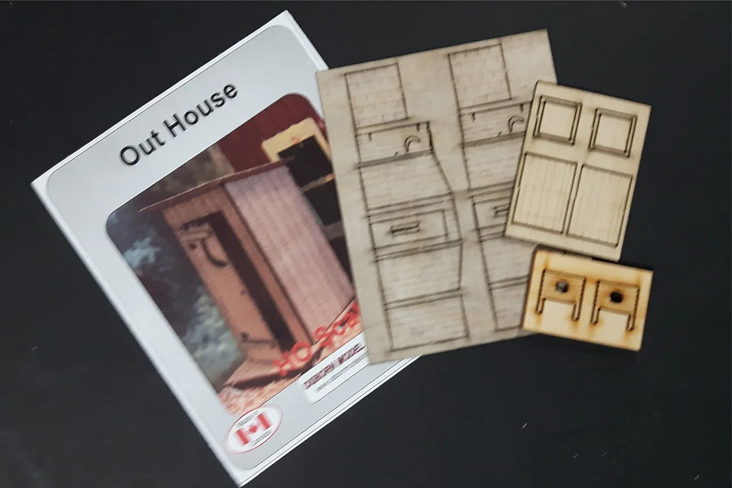 Osborn Model Kits 1042 HO Scale Outhouse Kit (2 Pack)