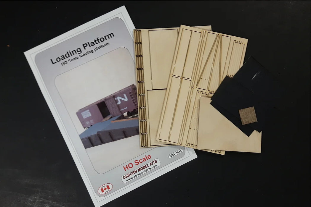 Model Kit Platform Osborn Model Kits 1043 HO Scale Loading Platform Kit — White Rose Hobbies