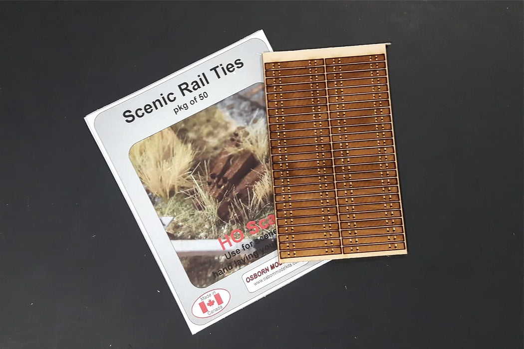 Osborn Model Kits 1044 HO Scale Scenic Ties (50 Pack)