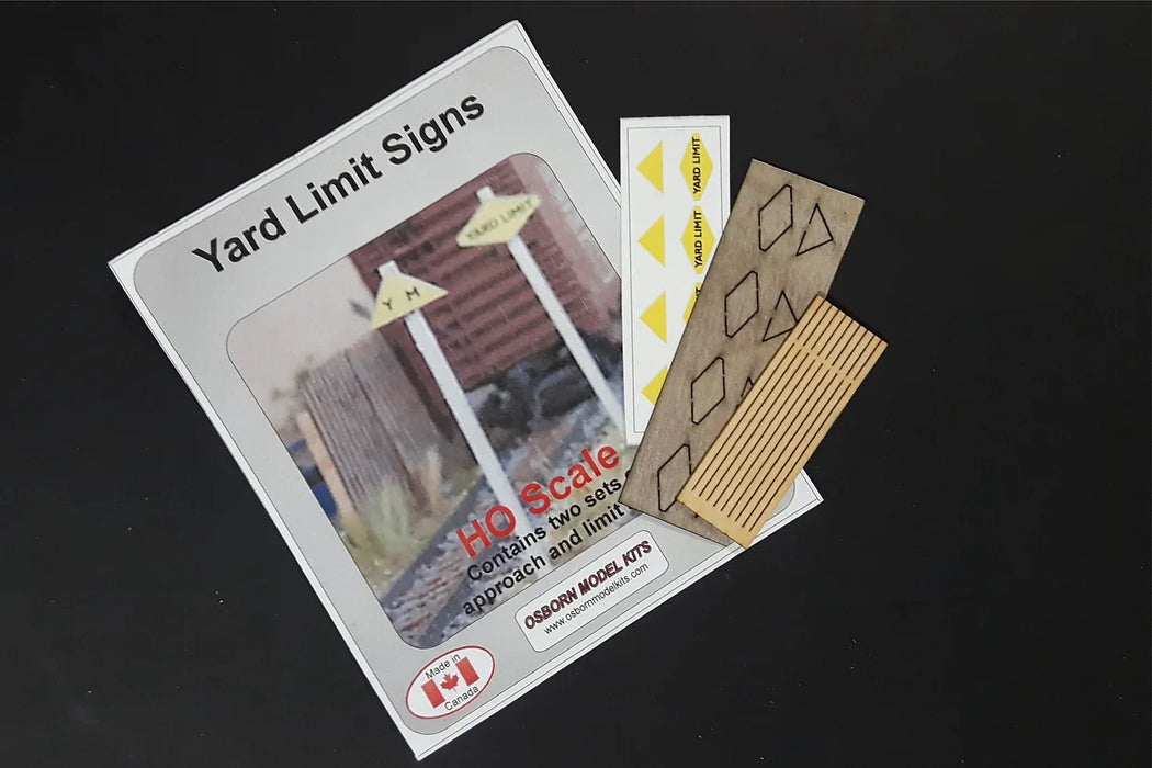 Osborn Model Kits 1053 HO Scale Yard Limit Sign