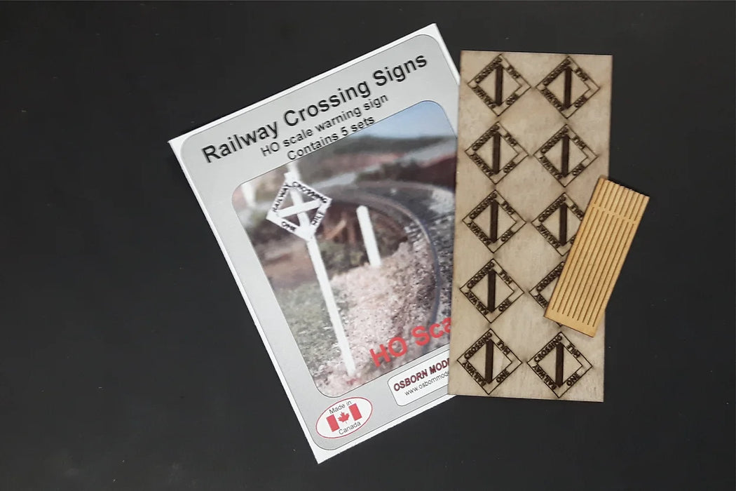Osborn Model Kits 1054 HO Scale Railway Crossing Sign