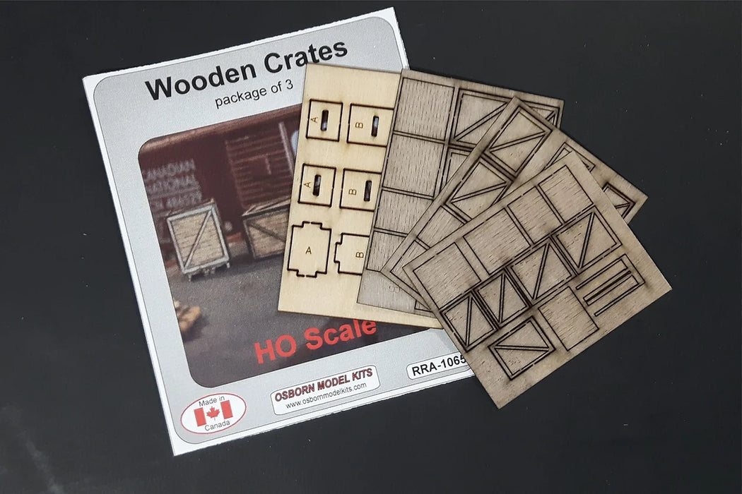Osborn Model Kits 1065 HO Scale Wooden Crates Kit
