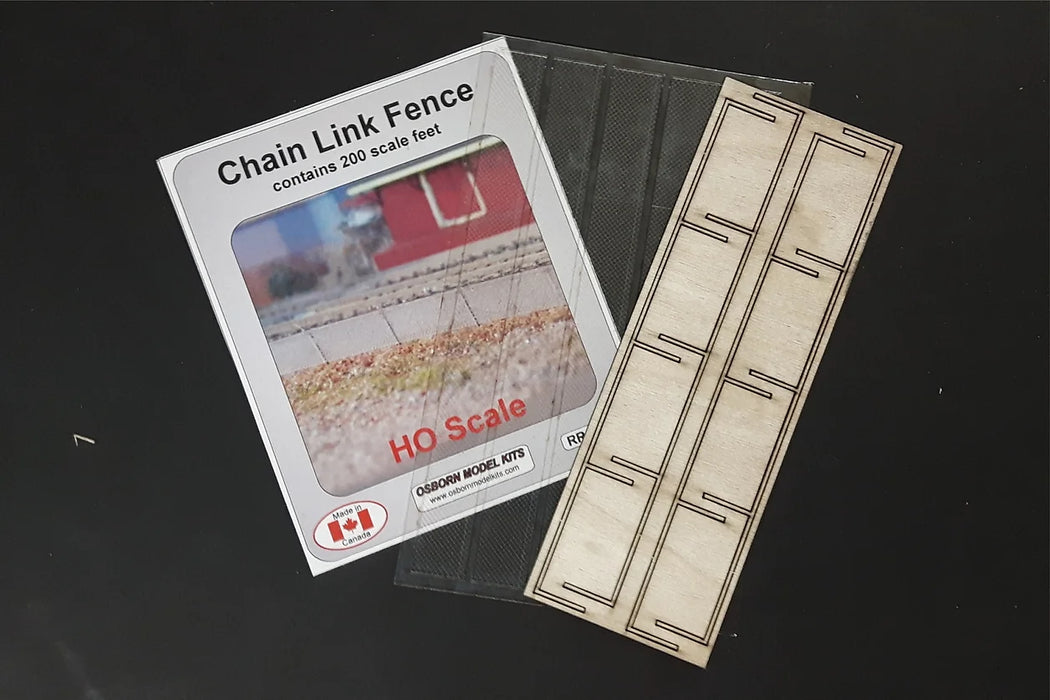 Osborn Model Kits 1071 HO Scale Chain Link Fence Kit
