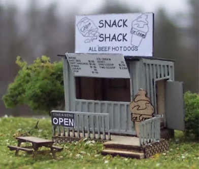 Osborn Model Kits 1072 HO Scale Roadside Snack Shack Kit