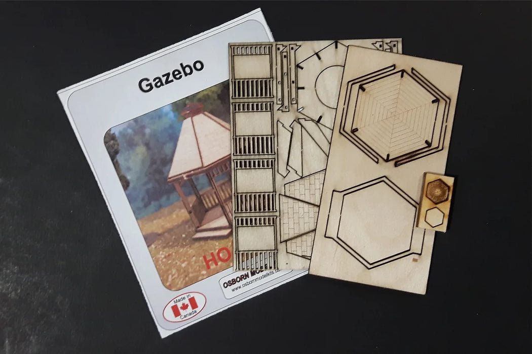 Osborn Model Kits 1081 HO Scale Gazebo Kit
