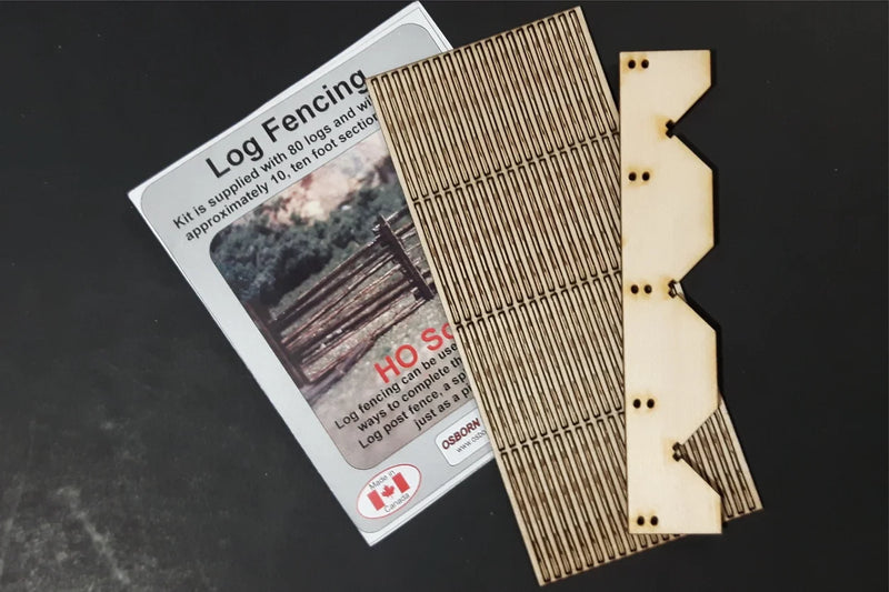 Osborn Model Kits 1082 HO Scale Log Fence Kit