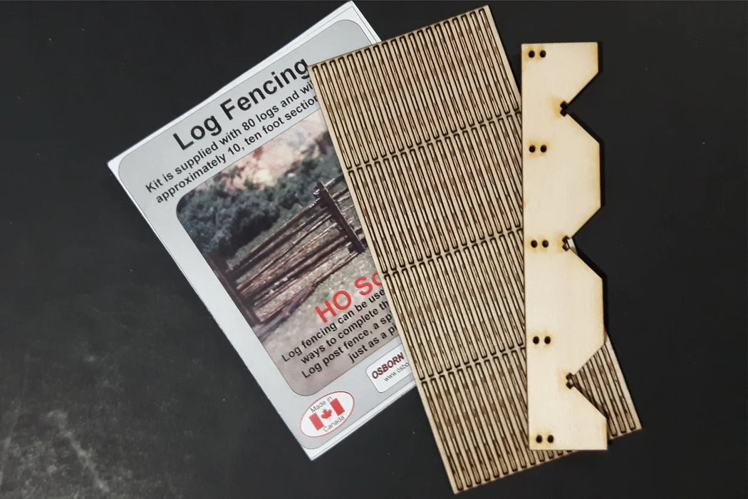 Osborn Model Kits 1082 HO Scale Log Fence Kit