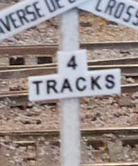 Osborn Model Kits 1085 HO Scale Crossbuck Track Numbers