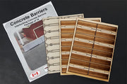 Osborn Model Kits 1087 HO Scale Concrete Barriers Kit (16 Pack)