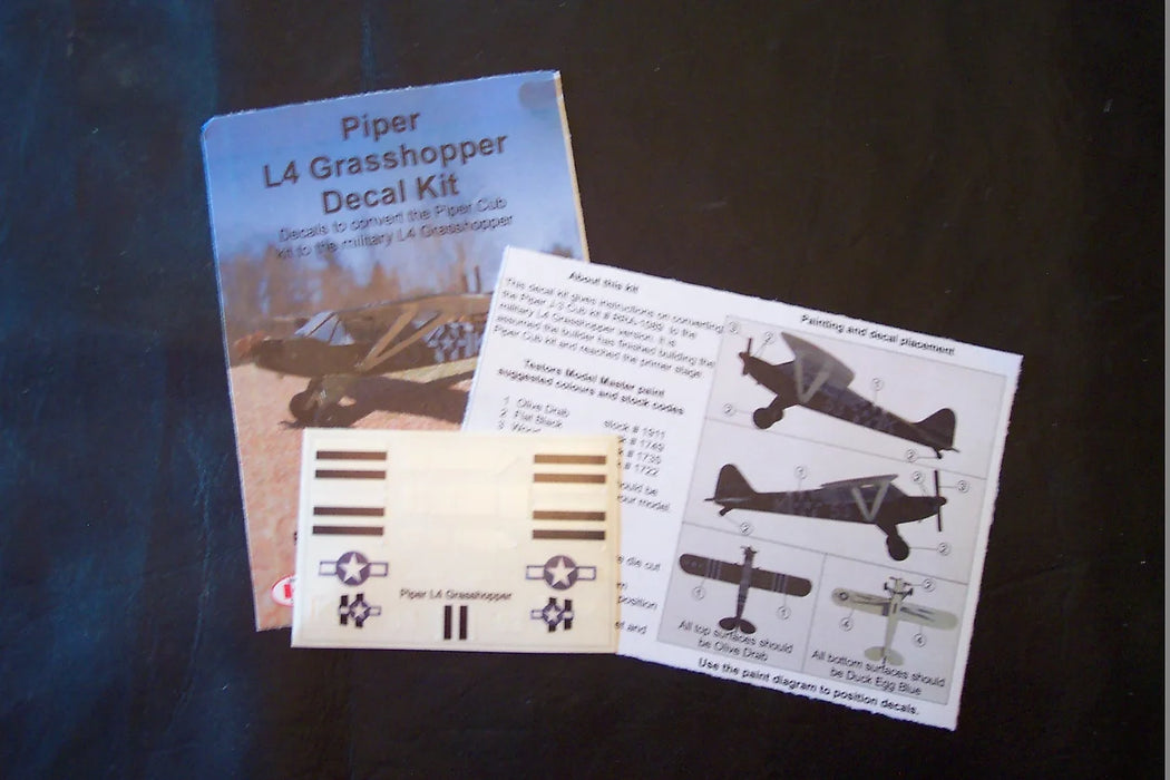 Osborn Model Kits 1090 HO Scale L4 Grasshopper Decal Kit