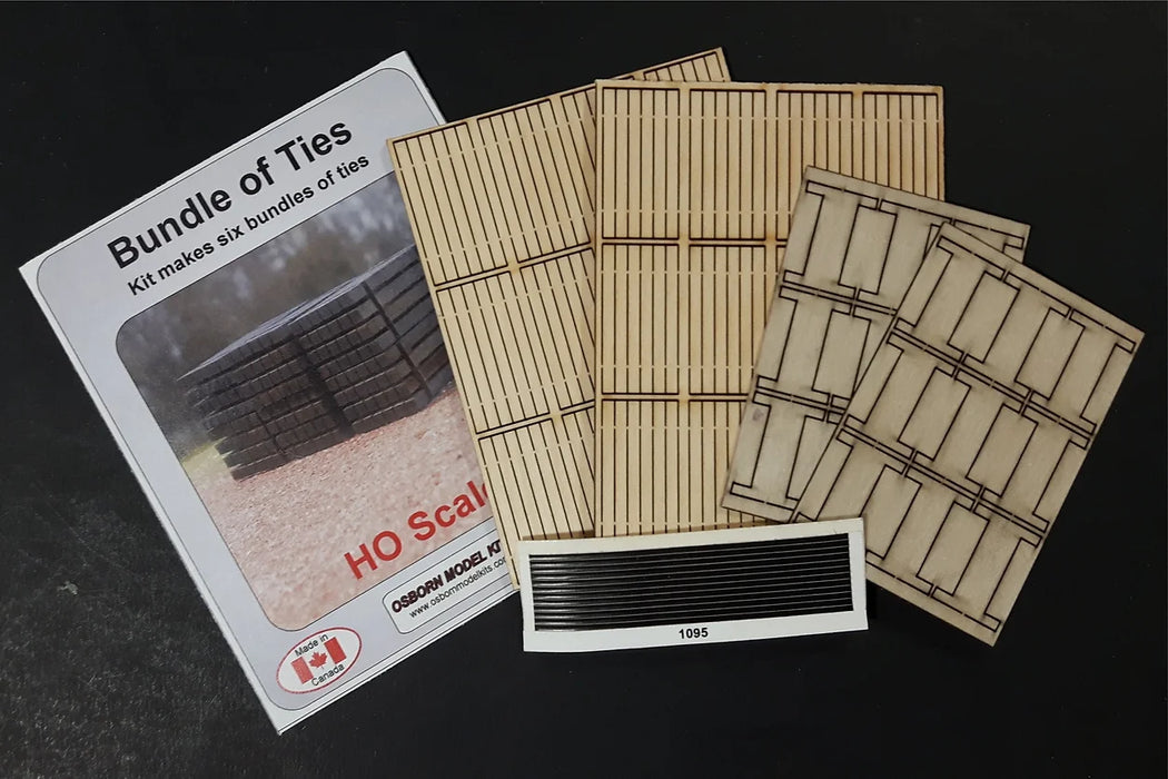 Osborn Model Kits 1095 HO Scale Bundle of Ties (6 Pack)