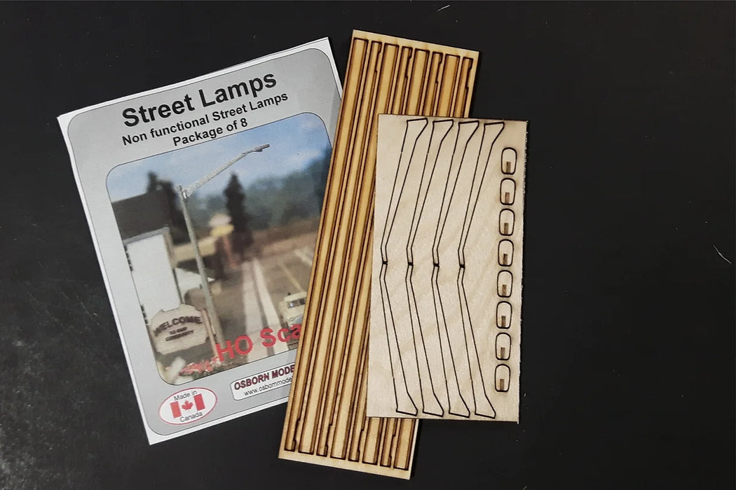 Osborn Model Kits 1098 HO Scale Street Lamps (8 Pack)