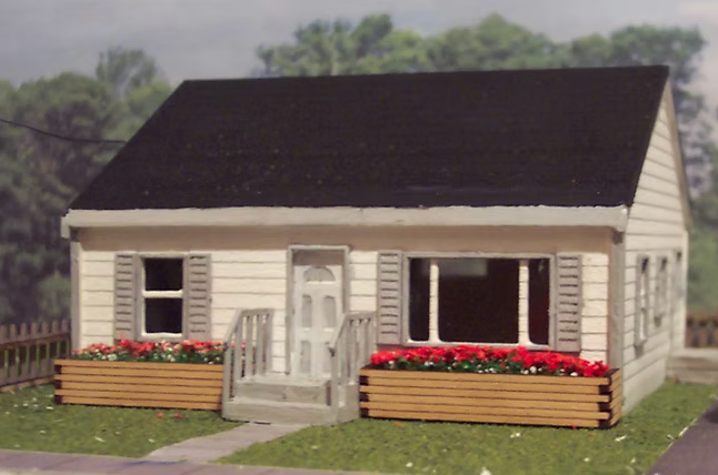 Osborn Model Kits 1102 HO Scale Two Bedroom Bungalow Craftsman Kit