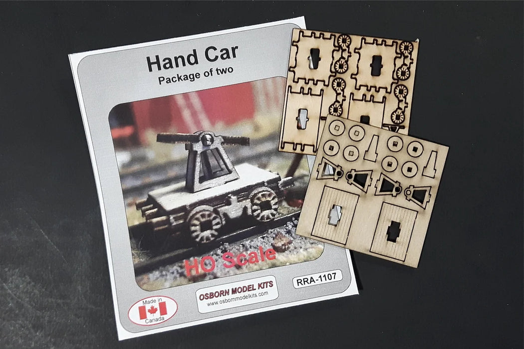 Osborn Model Kits 1107 HO Scale Static Railroad Hand Car Kit