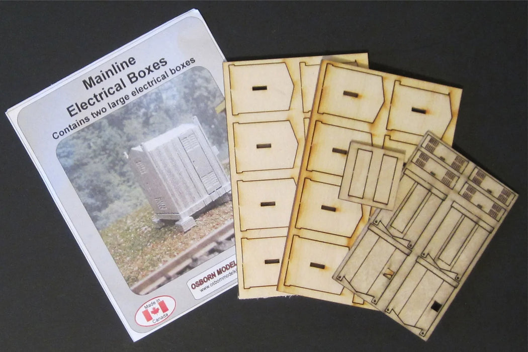 Osborn Model Kits 1109 HO Scale Mainline Electrical Boxes Kit (2 Pack)