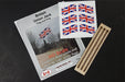 Osborn Model Kits 1112 HO Scale British Union Jack (3 Pack)