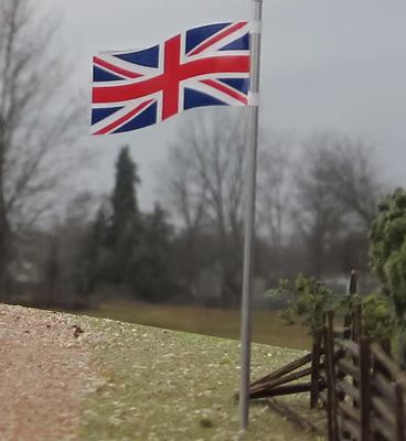 Osborn Model Kits 1112 HO Scale British Union Jack (3 Pack)