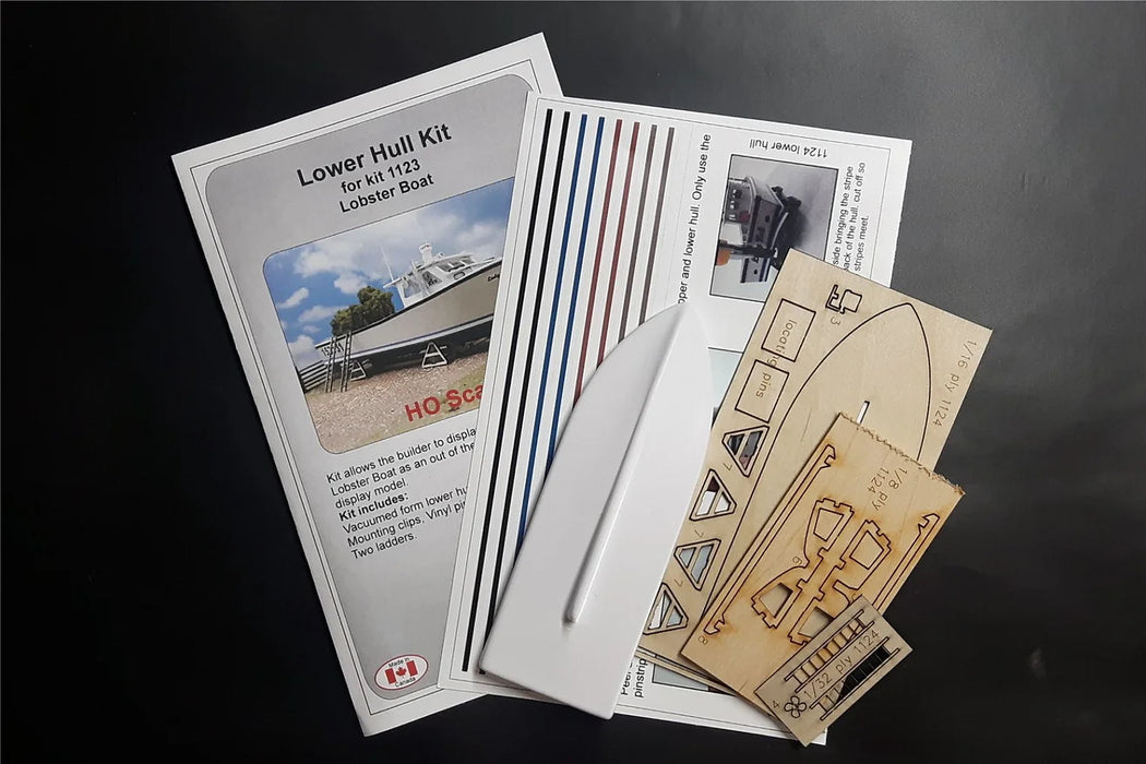 Osborn Model Kits 1124 HO Scale Lobster Boat Lower Hull Kit