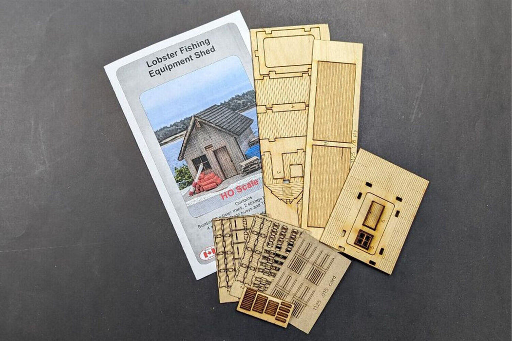 Osborn Model Kits 1125 HO Scale Lobster Fishing Equipment Shed Craftsman Kit