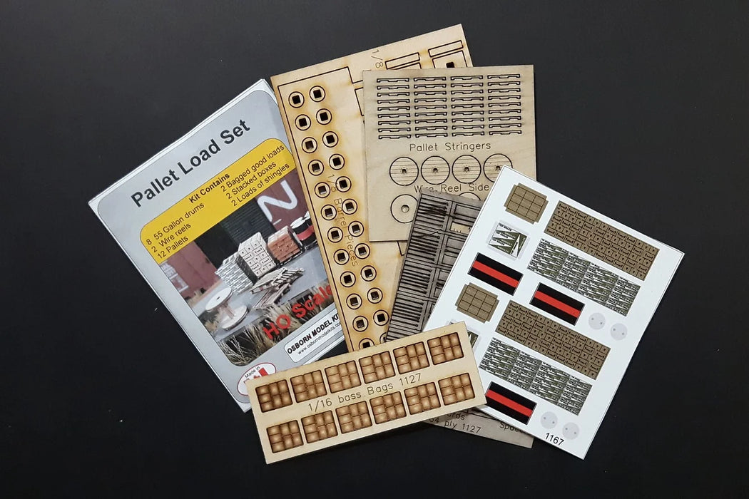 Osborn Model Kits 1127 HO Scale Pallet Load Set