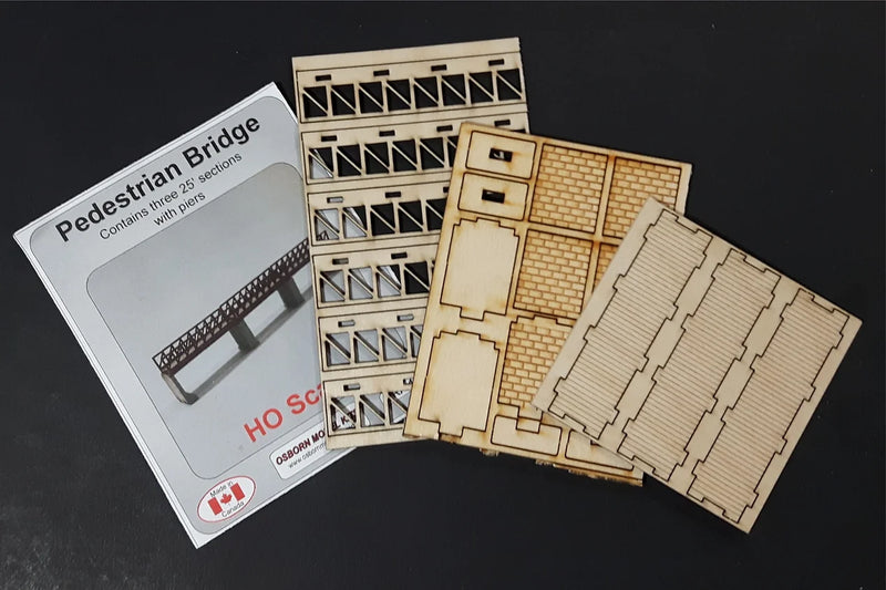 Osborn Model Kits 1133 HO Scale Pedestrian Bridge Kit