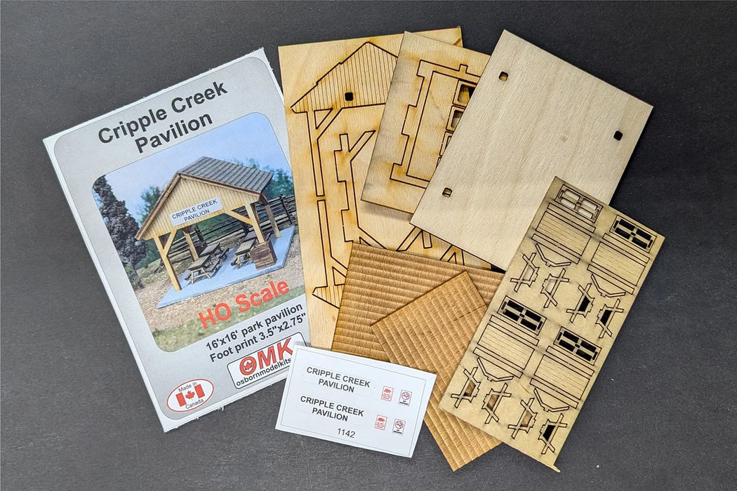 Osborn Model Kits 1142 HO Scale Cripple Creek Pavilion Craftsman Kit